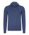 Koningsblauwe half-zip met geribde boorden